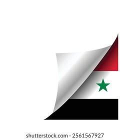  National Syria flag vector illustration