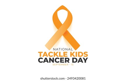 National Tackle Kids Cancer Day. background, banner, card, poster, template. Vector illustration.