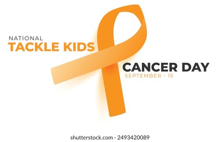 National Tackle Kids Cancer Day. background, banner, card, poster, template. Vector illustration.