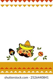 Dia Nacional do Taco. Modelo Png para menu café mexicano, bar, restaurante, festa. Engraçado personagem Taco rabiscar, comida tradicional mexicana, ilustração vetorial em fundo transparente.