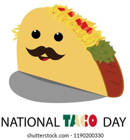 national taco day vector