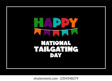 National Tailgating Day background template Holiday concept