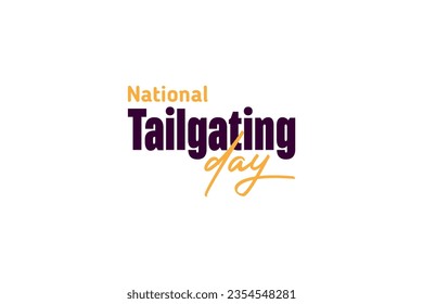 National Tailgating Day background template Holiday concept