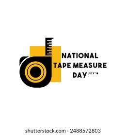 National Tape Measure Day. July 14. Eps 10.