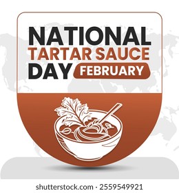 NATIONAL TARTAR SAUCE DAY Vector Illustration for post background