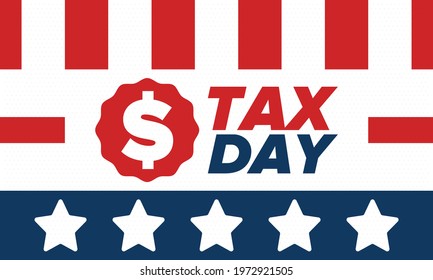 National Tax Day United States Federal Stock Vector (Royalty Free ...