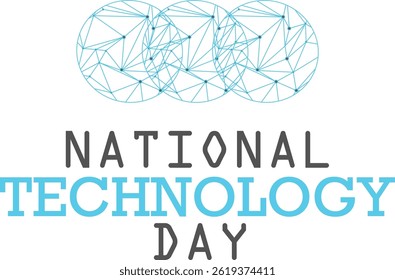 Cartão do Dia Nacional da Tecnologia. modelo em 11 de maio do ano, Índia lembrando a contribuição do técnico de cientistas, ilustração vetorial de desenvolvimento de ciência e tecnologia.