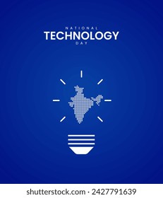 National Technology Day. Technology Day creative design for social media post. 3D Illustration