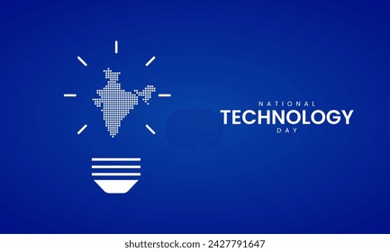 National Technology Day. Technology Day creative design for social media post. 3D Illustration