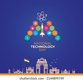National Technology Day. India Technology Day Concept. Vector illustration.