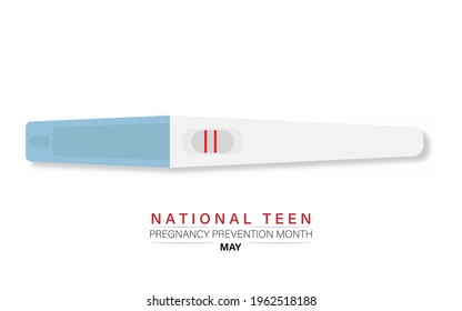 National teen pregnancy prevention month vector illustration.