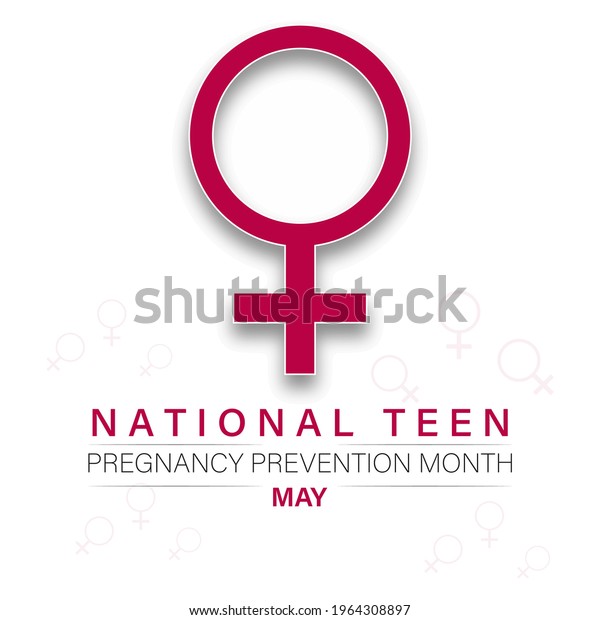 National Teen Pregnancy Prevention Month Vector Stock Vector (Royalty ...