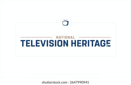 Projeto do Dia Nacional do Patrimônio Televisivo em fundo branco, Projeto Tipográfico do Dia Nacional do Patrimônio Televisivo, Projeto Vetorial do Dia Nacional do Patrimônio Televisivo, Dia Nacional do Patrimônio Televisivo