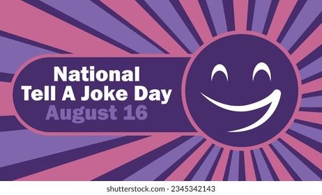 National Tell A Joke Day vector banner design. National Tell A Joke Day modern minimal graphic poster illustration.