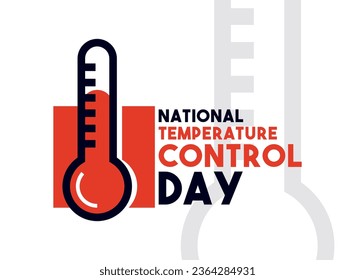 Nationaler Temperaturkontrolltag. Flaches Design, Vektorgrafik. EPS10.