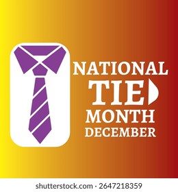 National Tie Month vector logo
