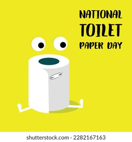 nationaler Toilettenpapiertag. Design geeignet für Grußkartenposter und Banner