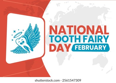 NATIONAL TOOTH FAIRY DAY Vector Illustration background