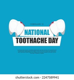National Toothache Day background. Vector illustration background.