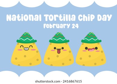 For the National Tortilla Chip Day celebration, this vector image is perfect.