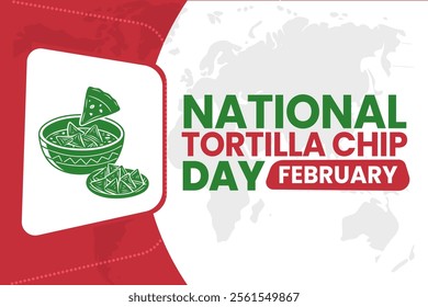 NATIONAL TORTILLA CHIP DAY Vector Illustration background