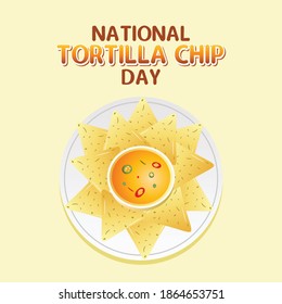 National Tortilla Day Vector Illustration. Suitable for Greeting Card, Poster and Banner.	
