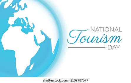 National Tourism Day Illustration Design with Earth Map