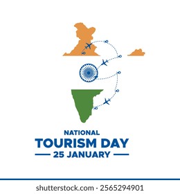 national tourism day vector illustration, national Tourism Day social media post .international tourism day poster design hand lettering .Travel concept background.