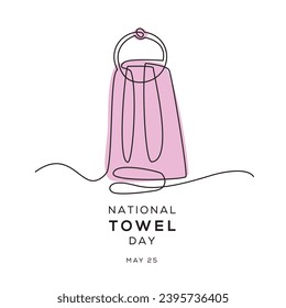 National towel day, held on 25 May.