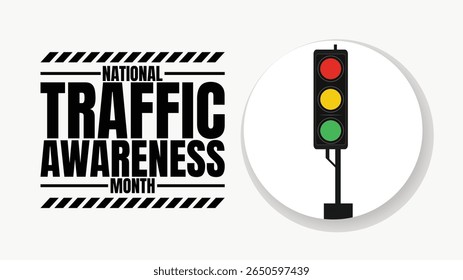 National Traffic Awareness Month Designs,  Safety Graphics and Campaign Templates
