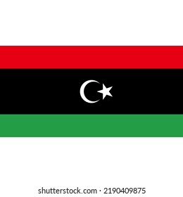 The National Transitional Council of the Republic of Libya, formed on 27 February 2011, adopted the flag previously used in Libya between 1951 - 1969.