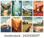 National Treasures: Iconic Parks and Historic Sites Poster Collection