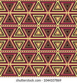 National tribal seamless patterns Colombia and Peru - vector illustration of Indian ornaments