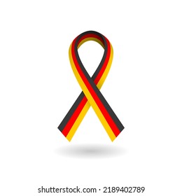 National tricolor ribbon of Germany