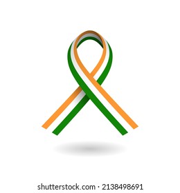 National tricolor ribbon of India