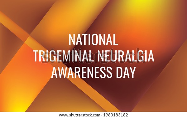 National Trigeminal Neuralgia Awareness Day Geometric Stock Vector ...