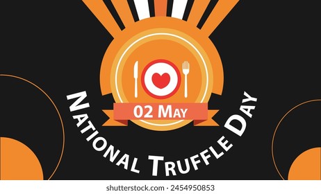 National Truffle Day vector banner design