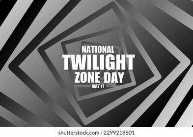 National twilight zone day May 11 vector illustration, suitable for web banner poster or card campaign