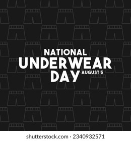 National Underwear Day. Seamless pattern. Flat design vector. Eps 10.