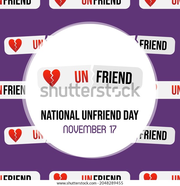 7 National Unfriend Day Images, Stock Photos & Vectors Shutterstock