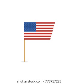 National United State America Usa Flag Stock Vector (Royalty Free ...