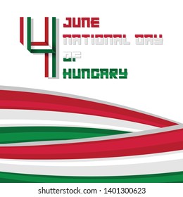 National Unity Day of Hungary vector illustration. Suitable for greeting card, poster and banner 