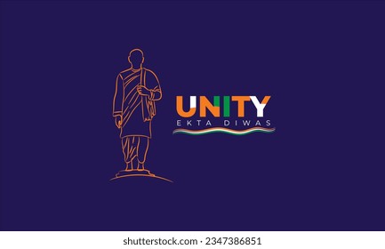 National Unity Day poster vector design