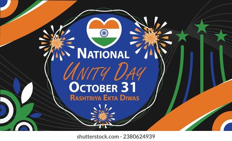 National Unity Day  vector banner design with geometric shapes and vibrant colors on a horizontal background. Happy National Unity Day modern minimal poster.
