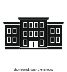 National university icon. Simple illustration of national university vector icon for web design isolated on white background
