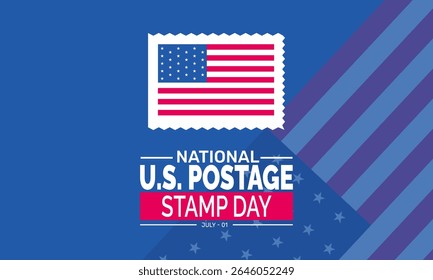 Ilustração de fundo do Dia Nacional do Carimbo de Postagem dos EUA. Conceito de férias. Utilize para plano de fundo, banner, cartaz, cartão e modelo de design de pôster com design de ilusão profissional 