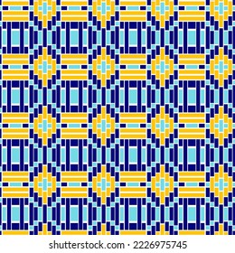 National Uzbek pattern. Vector seamless pattern