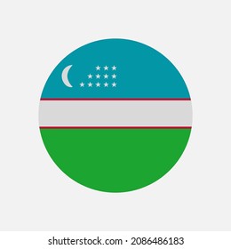 National Uzbekistan flag, official colors, and proportion correctly. National Uzbekistan flag. 