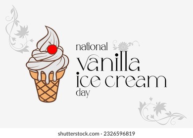 National Vanilla Ice Cream Day