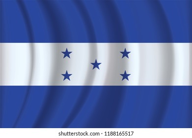 national vector flag of honduras